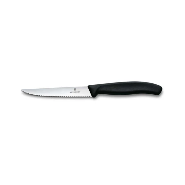 6.7233 Swiss Classic 11cm Biftek & Pizza Bıçağı Siyah ürün görseli 1