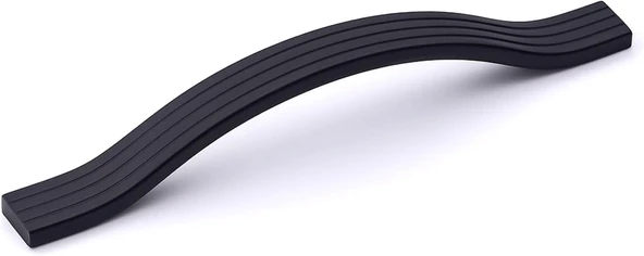 Akasya Siyah Çizgili Metal Mobilya Kulpu 256 Mm Vida Aralığı Paslanmaz Sağlam Uzun Ömürlü Tasarım ürün görseli 1