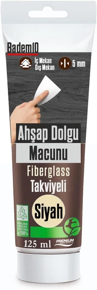 Ahşap Parke Tamir Macunu Si̇yah Renk Mobilya Masa Dolgu Çatlak Çizik 125 Ml Kullanıma Hazır ürün görseli 1