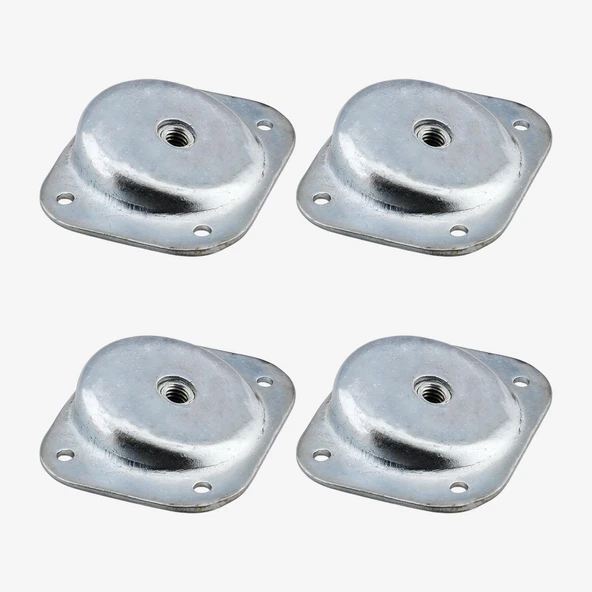 Açılı Metal 4Lü Set Mobilya Ayak Bağlantı Aparatı M8 Civatalı Sehpa Masa Ayağı Tabanı Montaj Aparatı ürün görseli 1