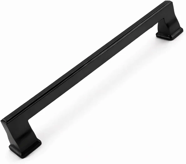 Lüx Oli̇fka Mat Siyah Çekmece Kulp 160 Mm Dolap Kapak Kulpu Şık Tasarım Dayanıklı ürün görseli 1