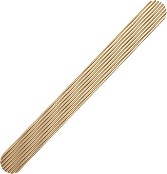 Aytuğ Geniş T Çizgili Oval Altın Çekmece Kulp 480 Mm Şık Mobilya Dolap Kapak Kulpu ürün görseli 1