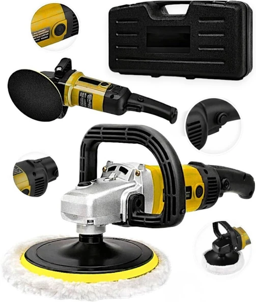 Bakır Sargı Devir Ayarlı Polisaj Makinesi 2000 Watt 180Mm ürün görseli 1