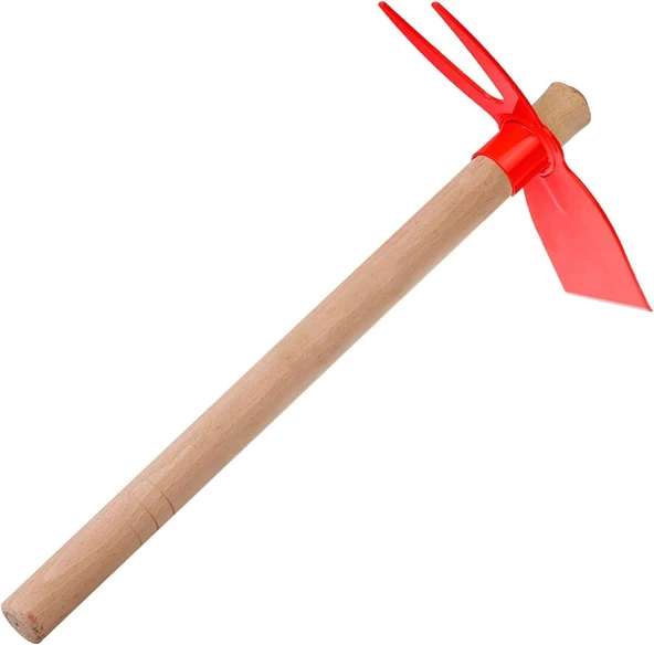 Orret 40 Cm Çift Taraflı Çapa Ahşap Saplı Bahçe Çapası, Bahçe Çapalama Aleti, Toprak Havalandırma Ot Temizleme Çapası, Bahçe El Aleti ürün görseli 1