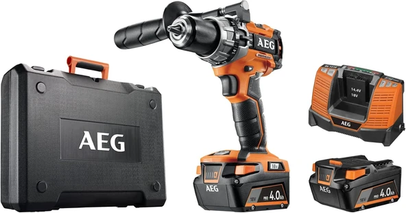 Aeg Bsb18C2Bl-402C 4935464097 Kompakt Darbeli Matkap V 13 Mm 2 Vel-2 X 4,0 Ah 65 Nm ürün görseli 1
