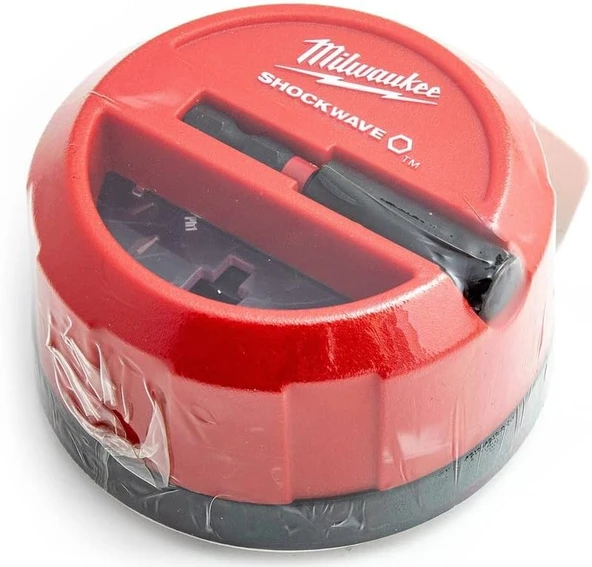 Milwaukee 15 Punta Shockwave Impact Duty: Ph1, Ph2, Pz1, Pz2, Pz3, Tx10, Tx15, Tx20, Tx25, Tx30, 60Mm Adaptör Manyeto (10 Adet Expositor İçin) ürün görseli 1