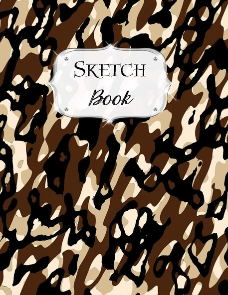 Sketch Book: Camo Camouflage | Sketchbook | Scetchpad For Drawing Or Doodling | Notebook Pad For Creative Artists | #4 ürün görseli 1