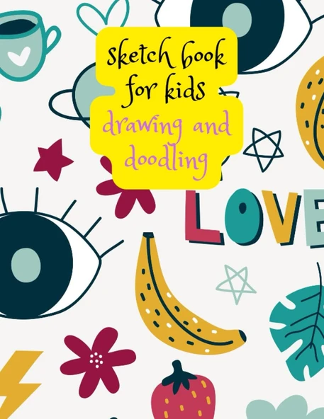 Independently Published Sketch Book For Kids Drawing And Doodling: Sketch Book Size (8.5 X 11 Inches),110 Blank Pages ürün görseli 1