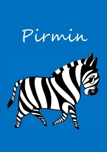 Pirmin: Individualisiertes Malbuch / Notizbuch / Tagebuch - Zebra - A4 - Blanko ürün görseli 1