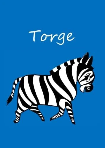 Torge: Individualisiertes Malbuch / Notizbuch / Tagebuch - Zebra - A4 - Blanko ürün görseli 1