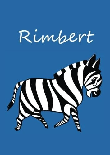 Rimbert: Individualisiertes Malbuch / Notizbuch / Tagebuch - Zebra - A4 - Blanko ürün görseli 1