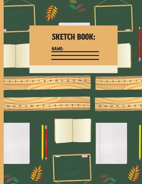 Sketchbook: Classroom Back To School Sketch Paper To Draw And Sketch In For Students 120 Pages (8.5 X 11 Inch). ürün görseli 1