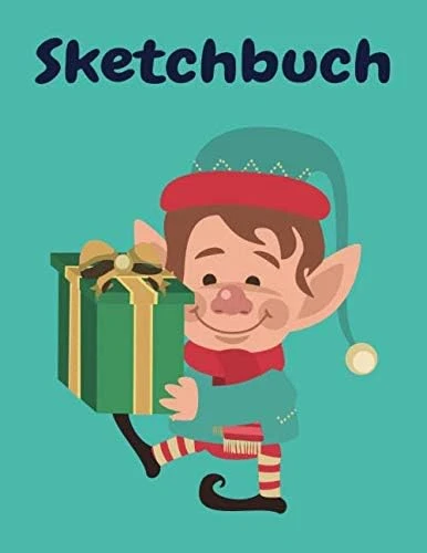 Sketchbuch: Elf Heft Mit Den Blanko Seiten Für Skizzen Zeichnen Und Malen - Tolles Adventsgeschenk ürün görseli 1