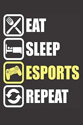 Eat Sleep Esports Repeat: Small Blank Sketchbook (6" X 9"), 120 Pages ürün görseli 1