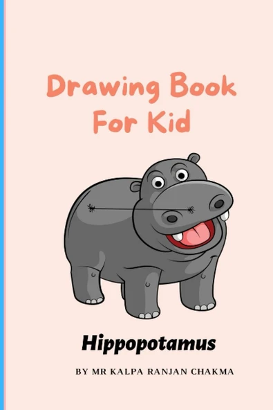 Independently Published Cute Hippopotamus Drawing Paper For Kids ürün görseli 1