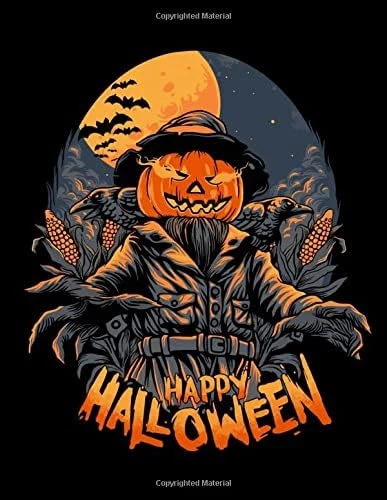 Happy Halloween: Halloween Sketch Book Head Funny Pumkin Cute Halloween Sketchbook For Kids 3-5,7-9 Preschool, And Adult Gift For Baby, Toddlers ... For Doodling, Sketchbook For Young Artists ürün görseli 1