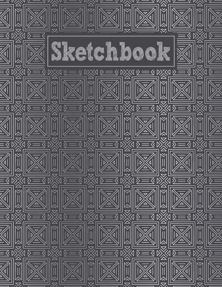Sketchbook: 8.5 X 11 Notebook For Creative Drawing And Sketching Activities With Geometric Deco Themed Cover ürün görseli 1