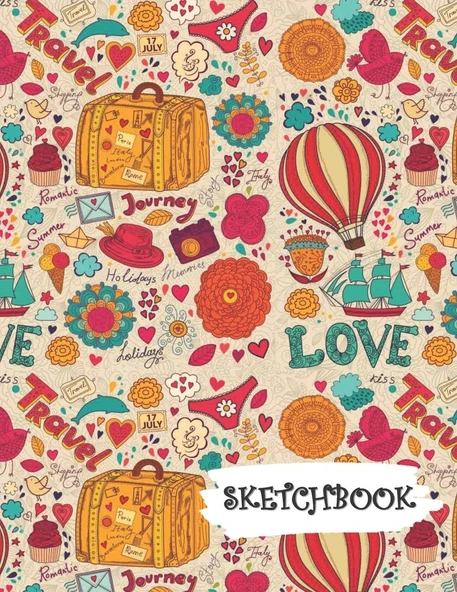 Sketchbook: The Globe Fun Framed Drawing Paper Notebook ürün görseli 1