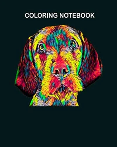 Coloring Book: Wirehaired Vizsla Dog Pet True Friend Colored Graphic Designed 8 X 10 Inches ürün görseli 1
