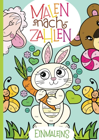 Malen Nach Zahlen: Das Kleine Einmaleins Mit Tollen Tiermotiven Trainieren. (Rechenfreude, Band 1) ürün görseli 1