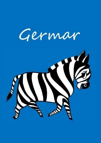 Germar: Individualisiertes Malbuch / Notizbuch / Tagebuch - Zebra - A4 - Blanko ürün görseli 1