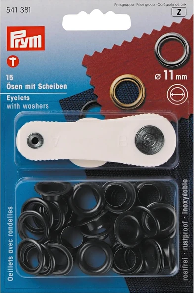 Prym 541381 Delikler Diskler Pirinç 11,0 Mm Cilalı, Metal, 11 Mm ürün görseli 1
