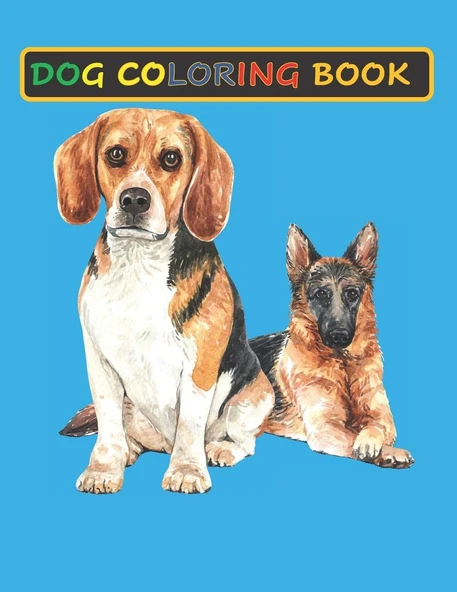 Dog Coloring Book: Coloring Books For Adults: Funny Stress Relieving Single-Sided Dog Illustrations Activity Workbook Pages For Dog Lovers ürün görseli 1