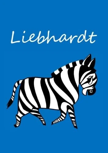 Liebhardt: Individualisiertes Malbuch / Notizbuch / Tagebuch - Zebra - A4 - Blanko ürün görseli 1