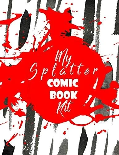 My Splatter Comic Book Kit: Blank Comic Sketchbook Template Kit For Adults And S. Abstract Shape Theme | Get Creative With Your Own Your Custom Strip, Perfect For Cartoon And Comic Lovers ürün görseli 1