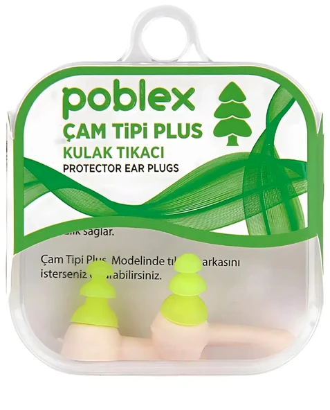 Poblex Çam Tipi Plus Kulak Tıkacı - Small ürün görseli 1