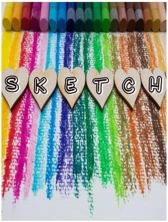 Sketch: Journal Blank Drawing Note Book With Standard Quality White Paper For Writing Crayons, Colored Pencils, Watercolor Paints, Idea And With 8.5" X 11" Paperback (Sketch Book) ürün görseli 1