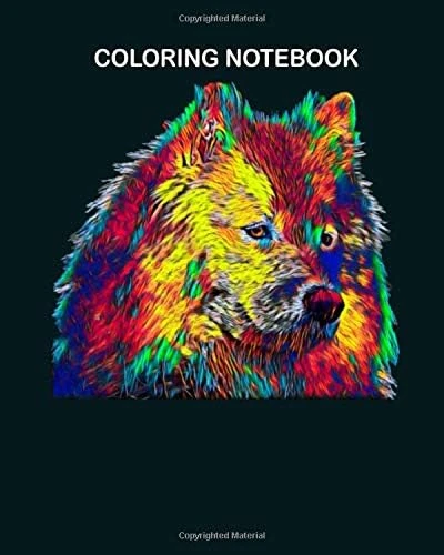 Coloring Book: Samoyed Dog Pet True Friend Colored Graphic Designed 8 X 10 Inches ürün görseli 1
