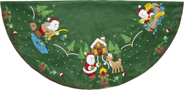 Bucilla Lodge Santa Felt Applique Kit ürün görseli 1