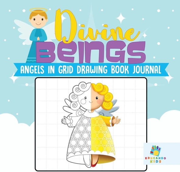 Divine Beings Angels In Grid Drawing Book Journal ürün görseli 1