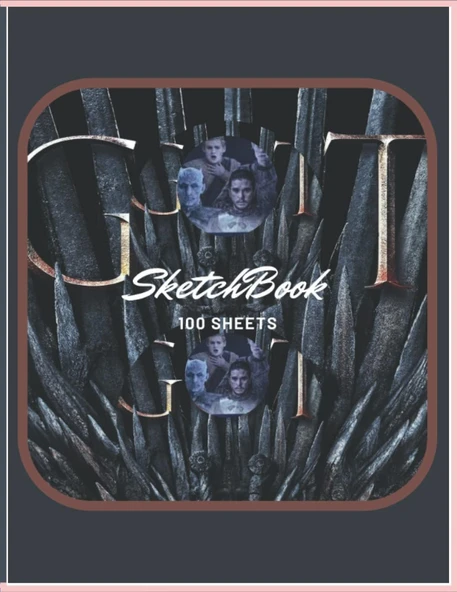 Independently Published Game Of Throne Themed Sketch Book For Adults,Beginners,Teen Boys,Girls And Professionals "8.5X11": Learn How To Draw And Sketch Objects,Draw ... Best Gift Idea For Adults,Arti ürün görseli 1