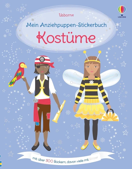 Mein Anziehpuppen-Stickerbuch: Kostüme: Stickerheft Mit Über 300 Anzieh-Stickern, Davon Viele Mit Glitzer – Nicht Nur Zu Karneval Und Fasching – Für Ab 5 Jahren ürün görseli 1