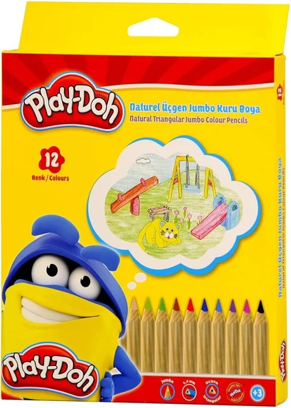 Play-Doh Kuruboya Naturel 12 Renk ürün görseli 1