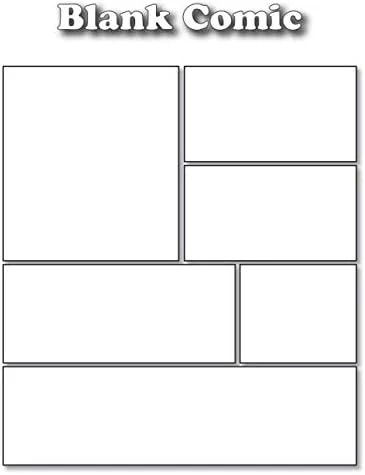 Blank Comic Book Draw Your Comic Strips: | Variety Of Templates | Blank Comic Book Notebook | 2-9 Panel Layouts | Large 120 Blank Pages (8.5X11 Inches) ürün görseli 1