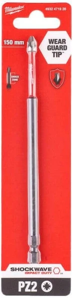 Milwaukee Milw Bit Pz2 150 Mm Shockwave 4932471928, Çok Renkli. ürün görseli 1