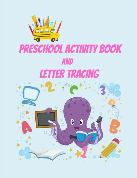 Wonderful Preschool Activity Book And Letter Tracing, Large Size 8.5X11 Inches ürün görseli 1