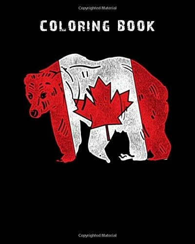 Coloring Book: Canada Bear - 150 Pages - 8 X 10 Inches ürün görseli 1