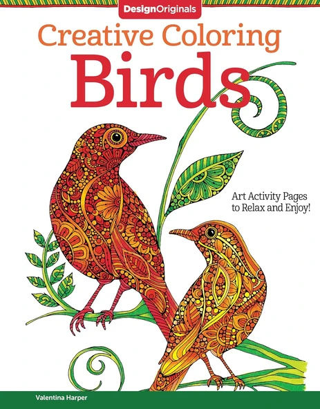 Creative Coloring Birds: Activity Pages To Relax And Enjoy! ürün görseli 1