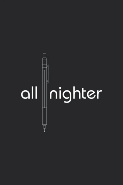 All Nighter: Minimalist Sketchbook, 120 Pages With Grid Graph Paper, Great For Architects, Designers, Artists And Engineers ürün görseli 1