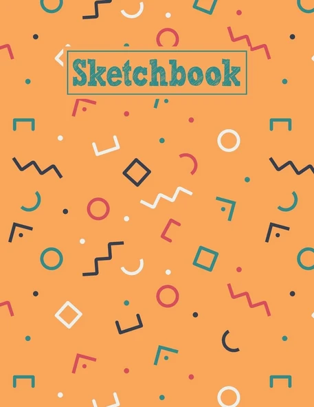 Sketchbook: 8.5 X 11 Notebook For Creative Drawing And Sketching Activities With Unique Geometric Themed Cover ürün görseli 1