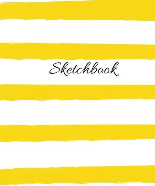Sketchbook With Yellow Stripes, 120 Pages, (8.5"X11") (Sketchbooks, Band 17) ürün görseli 1