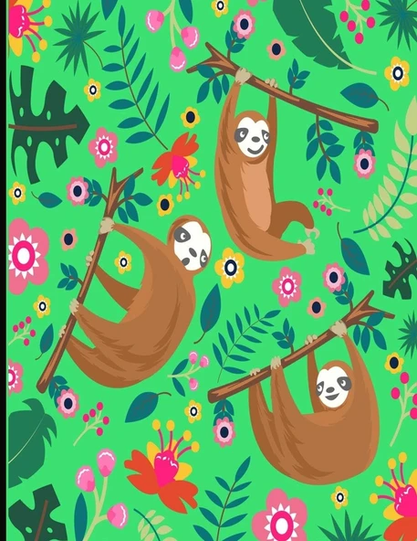 This Is My Super Cute Sloth Sketch Book: Light Green Cover Sloth Sketch Book With 110 Pages. Sloth Drawing Pad For Adults & Kids Sketchbook. Draw, ... Way Through This Adorable Sloth Sketch Pad ürün görseli 1