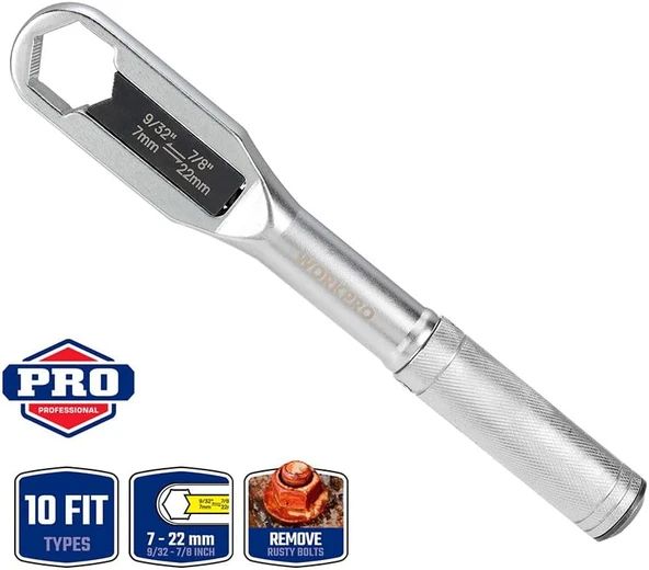 Workpro Wp272015 7/22Mm Cr-V Üniversal Ayarlanabilir Anahtar ürün görseli 1