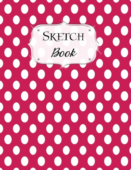 Sketch Book: Polka Dot | Sketchbook | Scetchpad For Drawing Or Doodling | Notebook Pad For Creative Artists | Pink Large Dots ürün görseli 1