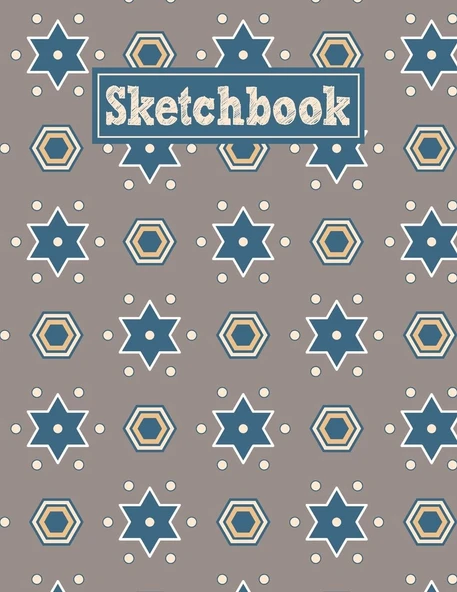 Sketchbook: 8.5 X 11 Notebook For Creative Drawing And Sketching Activities With Polygon Themed Cover ürün görseli 1