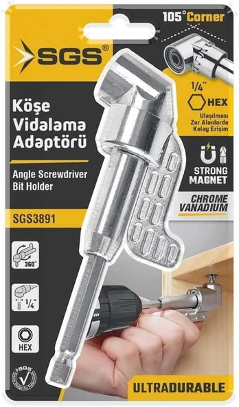Sgs Köşe Vi̇dalama Adaptörü Uzun Sgs3891 ürün görseli 1